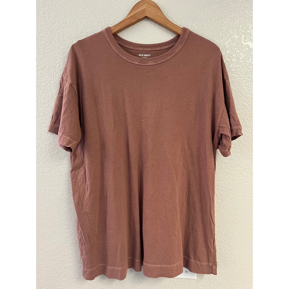 Old Navy Everywear Mauve Brown Cotton Short Sleeve Crew Neck T-Shirt Medium